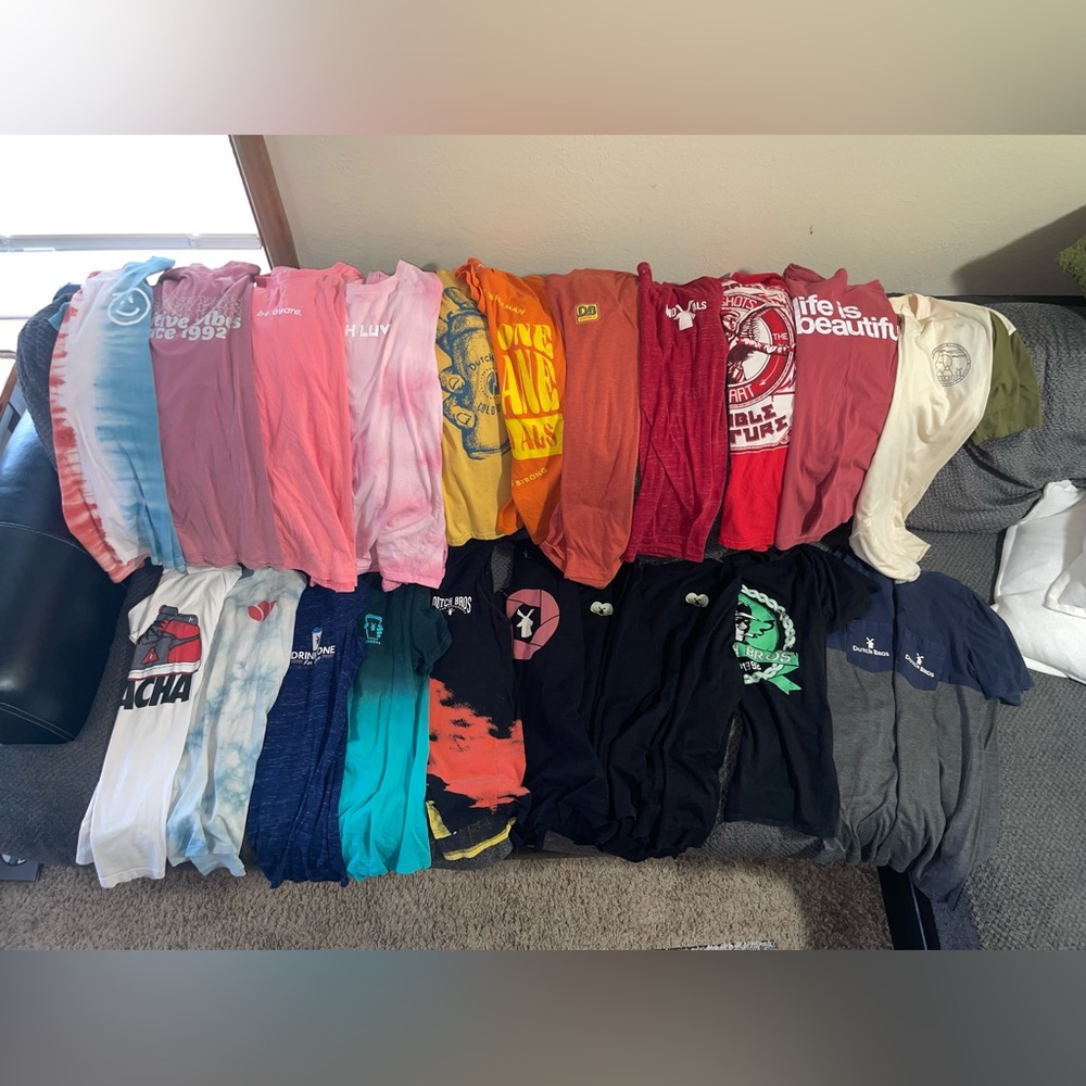 22 men’s medium Dutch bros shirts bulk dutchwear